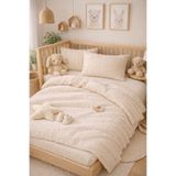 NazeninHome Müslin Bebek Nevresim takımı %100 Pamuk ( 2 Kat ) Bej