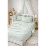 NazeninHome Müslin Bebek Nevresim takımı %100 Pamuk ( 2 Kat ) Mint