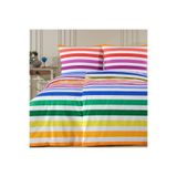 NazeninHome Pazen Flanel Kışlık %100 Pamuk Çift Kişilik Nevresim Takımı Rainbow shine