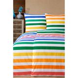 NazeninHome Pazen Flanel Kışlık %100 Pamuk Tek Kişilik Nevresim Takımı Rainbow Shine