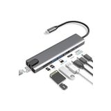 nazeninstoğu Macbook Pro Air İçin Usb Type-C Hub Dönüştürücü 8 In 1 Çoklayıcı - Hdmi, 2 Adet Usb 3.0, 2 Adet Usb