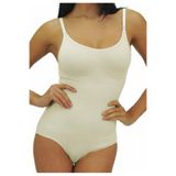 Nazik Beden Küçülten Çıtlı Slip Body Korse 9004, Beyaz, 2XL
