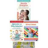 Nazik Disiplin + Ağlamalar ve Öfke Nöbetleri + Bilinçli Bebek 3 Set + Cetvel