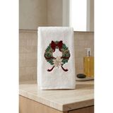 Nazik Home Çelenk Nakışlı Yüz Havlusu (50 x 90 cm)
