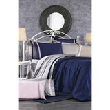 Nazik Home Elite Organik Pamuk Saten 6 Parça Nevresim Takımı Siyah / Kahve Çift Kişilik