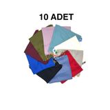 nazipek 10'lu Set Pamuklu Karışık Boncuklu Kurdele İnci Kiraz Oya Eşarp Hediyelik Yazma 100x100cm Toptan