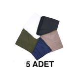 nazipek 5'li Set Kenarları Oyalı %100 Pamuklu Yazma 100x100cm Eşarp
