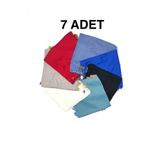 nazipek 7'li Set Pamuklu Karışık Boncuklu Kurdele Damla Kiraz Oyalı Eşarp Hediyelik Yazma 100x100cm Toptan