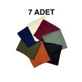 nazipek Flamlı 7'li Paket Pamuklu Yazma Eşarp 100x100cm