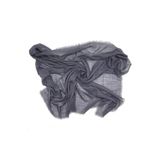 nazipek Flamlı Pamuklu Gri Yazma Eşarp 100x100 Cm