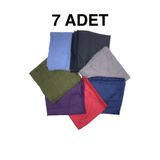 nazipek Kenarları Oyalı 7'li Set Pamuklu Yazma 100X100cm Eşarp