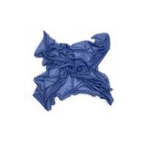 nazipek Pamuklu Damla Inci Boncuklu Eşarp Yüksek Kalite Indigo Mavi Yazma 100x100cm