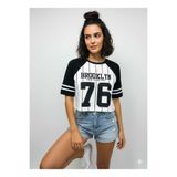 Nazlı Giyim Kadın Crop Tişört Salaş Basic Baskılı Tshirt