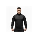 Nazlyna Taktik Uzun Kollu Tişört / Komando Tişörtü - Siyah