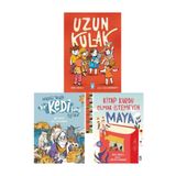 Nazoşi Teyze Bir Kedi Daha İstiyor - Uzun Kulak - Kitap Kurdu Olmak İstemeyen Maya - Anıl basılı