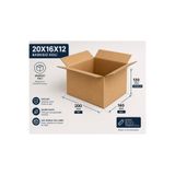 Nazpak Ambalaj 20x16x12 Çift Oluklu Karton Koli Kutusu 15 Adet | Kargo E-Ticaret Taşıma Ambalaj Kolisi