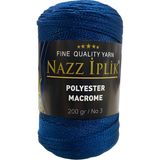 Nazz Polyester Makrome El Örgü Ipi 200 gr - 71 Parlement Mavi