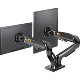 Nb F160 17-32" Çift Kol 2-9 kg Amortisörlü Monitör Standı - 1BW-Beyaz
