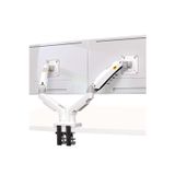 Nb F160 Beyaz 17-27" Çift Kol Monitör Tutucu 2-9 Kg Amostisörlü Vesa Monitör Standı