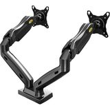 Nb F160 Çift Monitör Kolu, Gazlı Yaylı Monitör Standı, 10-27 Inç Vesa Uyumlu, 2-9 kg Taşım - Çok Renkli