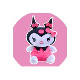 NB market Kuromi peluş oyuncak 25cm sanrio kawaii marka etiketli kuromi siyah renk