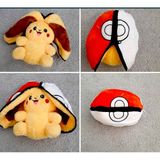 NB Market Pokemon Pikachu Peluş Oyuncak Hediyelik Sürpriz Peluş 40CM Uyku Arkadaşı Fermuarlı - Kırmızıpika