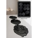 NB Neubella Home Flora Videolu Lüks Runner Salon Oda Sehpa Masa Örtü Takımı Fransız Güpürlü Çeyizlik Set Dantel Gül Desenli
