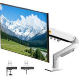 NB North Bayou Monitör Masası Montaj Standı Tam Hareketli Döner Monitör Kolu Gaz Yaylı 17-30''Monitörler için (2 kg - 9 kg arasında) Bilgisayar Monitör Standı F80 (Beyaz)