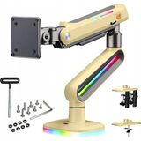 Nb North Bayou Nb D8 Profesyonel Rgb Aydınlatmalı 32-60 Inç Amortisörlü Oyuncu Monitör Kolu Sarı (2-20 Kg)