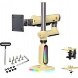 Nb North Bayou Nb D9 Profesyonel Rgb Aydınlatmalı 32-60 Inç Gaz Amortisörlü Oyuncu Monitör Kolu Sarı (2-20 Kg)