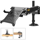 Nb North Bayou North Bayou H100-FP 22"-35" Monitör Destekli & 10"-17" Laptop Stand - İki Farklı Kullanımlı, Amortisörlü, 2-9 Kg, Yükseklik Ayarlı, Kablo Kanallı, Masa Monte Monitör Kolu (H100-FP)