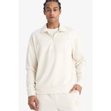 NBA Brooklyn Nets Relax Fit Polo Yaka Yarım Fermuarlı Modal Sweatshirt