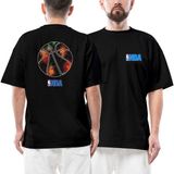 Nba Galaxy Ön Arka Baskılı Siyah Oversize Tişört - XL