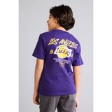 NBA Los Angeles Lakers New Regular Fıt Bisiklet Yaka Kısa Kollu Tişört Erkek Çocuk