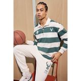 NBA Milwaukee Bucks Boxy Fit Polo Yaka Sweatshirt