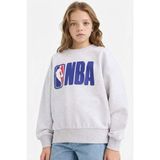 NBA Oversize Geniş Kalıp Bisiklet Yaka Sweatshirt Kız Çocuk
