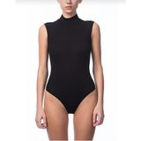 NBB 2950 Kadın Sıfır Kol Boğazlı Çıtçıtlı Body 3 Adet - XL - Siyah