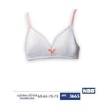 NBB 3665 Ekru Genç Kız Garson Boy Penye Süngerli Kadın Sütyen