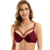NBB 3696 Bordo Hafif Destekli İpli Kadın Sütyen