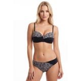 Nbb Bayan Zebra Desenli Straplez Bikini Mayo 51651