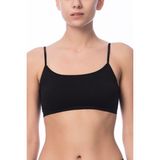 NBB Ince Askılı Yarım Atlet Büstiyer 2'li Set 2415 - XL - Siyah