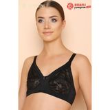 Nbb Premium Kadın Büyük Beden Mikrofiber Desteksiz Toparlayıcı Minimizer Dantelli Kutulu Tek Sütyen - 110 - Siyah