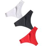 Nbb Ten Rengi 3lü Lazer Kesim Tanga Külot - Siyah - Beyaz - Bej - L - XL