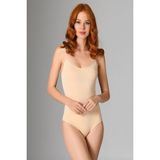 NBB Ten Rengi Çıtçıtlı Body Kadın İnce Askı %95 Cotton %5 Elastan Desensiz Basic Kesim