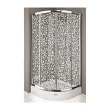 Nbm Duş Aktu -Desaş Boydan Menteşeli Duşakabin ve Akrilik Tekne 90X90 Oval - 6mm Temperli Cam (Ihracat Ürünü) Saltanat Ağaç Oyma Desen - Parlak Aluminyumprofil - Lüx Fırsat Ürünü - 90 x 90 x OVAL-TEKNELİ