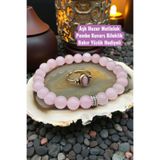 NBS Beautiful Naturel Stones Pembe Kuvars Aşk Bileklik Bakır Yüzük Hediyeli Çok Kaliteli ( Hedyelik , Günlük , Özel Günler )