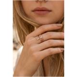 NBS Beautiful Naturel Stones Saf Bakır Yüzük % 100 – Ayarlanabilir Boy – El İşçiliği - Kadınlar İçin