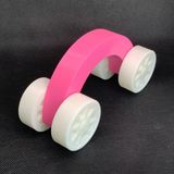 NBShop 3D Montessori Oyuncak Araba - Pembe
