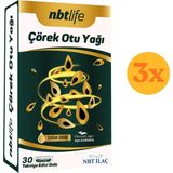 Nbt Life Çörek Otu Yağı - Soğuk Sıkım, Bağışıklık ve Antioksidan - 30 Kapsül - 3 Adet (Toplam 90 Kapsül)