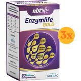 Nbt Life Enzymlife Gold - Çok Yönlü Sindirim Enzimi ve Probiyotik - 60 Kapsül - 3 Adet (Toplam 180 Kapsül) - Dezenfektan Hediyeli